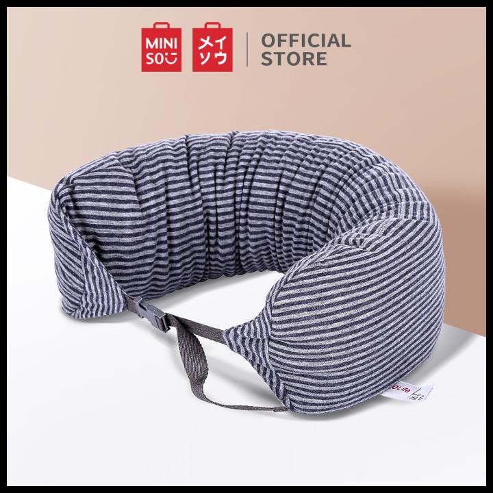 Miniso Simple Dan Multifungsi Bantal Leher - Dark Blue