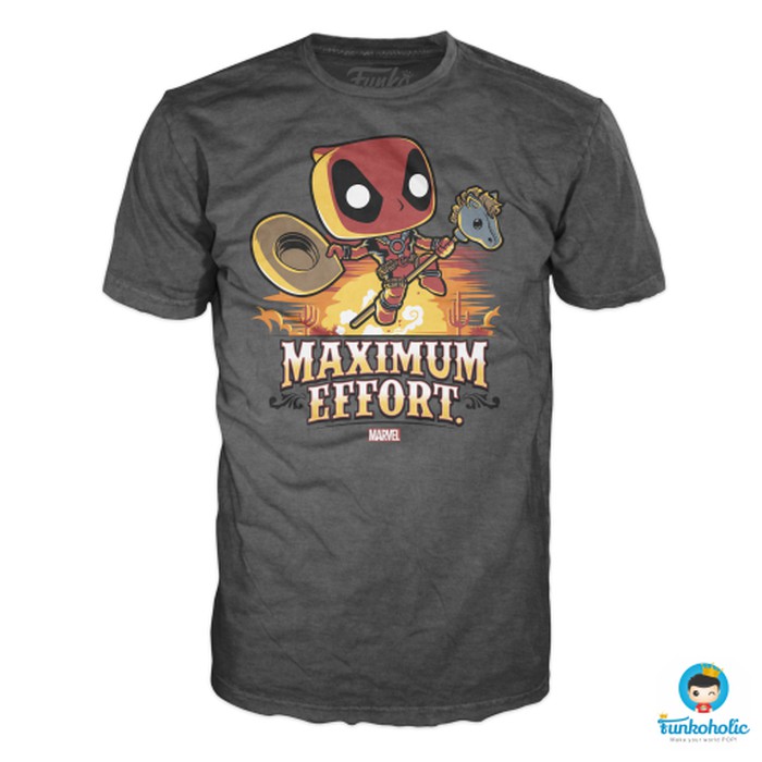 FUNKO POP TEES MARVEL DEADPOOL - DEADPOOL MAXIMUM EFFORT SIZE XL