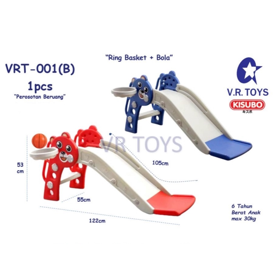 Perosotan Anak Ring Basket Bola PlayGround Indoor Motif Beruang VRT001