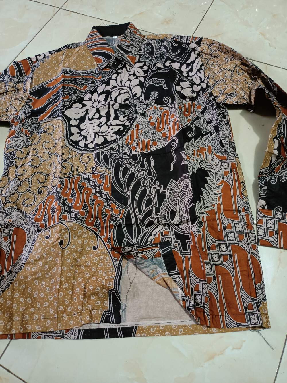 Diskon Bswart Batik Hrb026 Kenongo Hem Pendek Padi Pekalongan M L Xl Batik Pria Murah Modern Grosir
