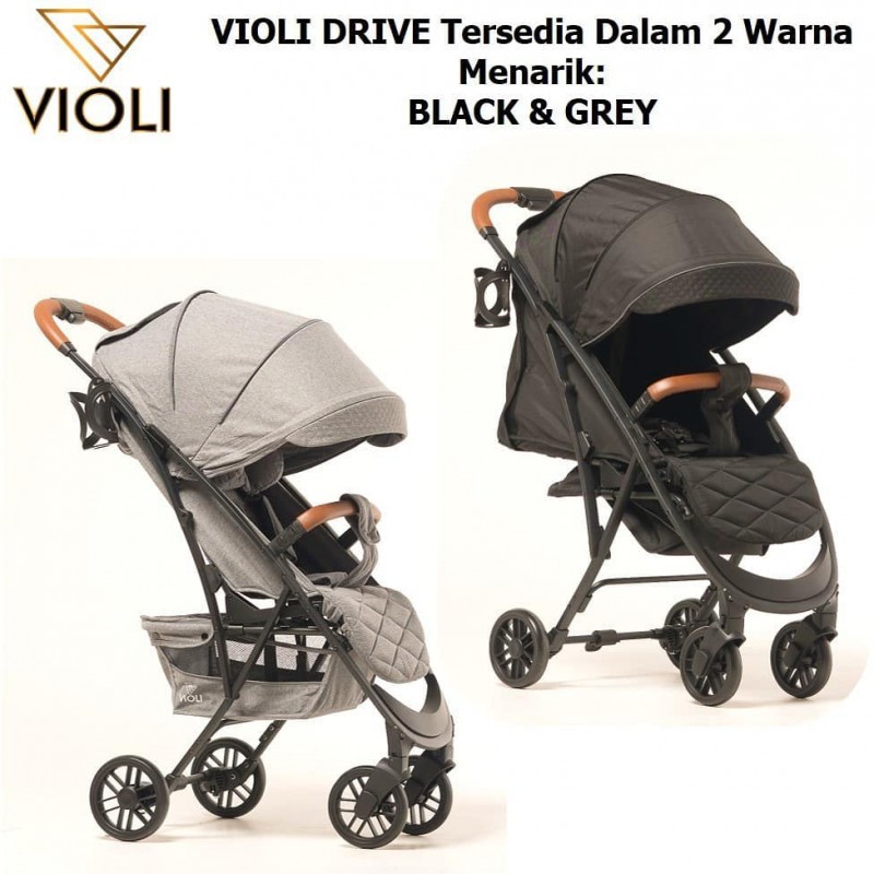 Violi Stroller Drive Kereta Dorong Bayi E52 - Grey