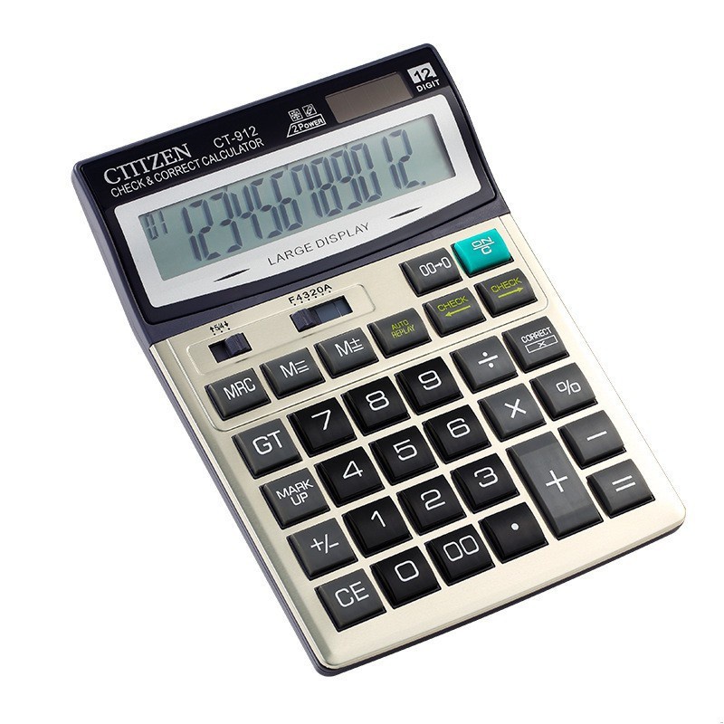 

Kalkulator Citizen CT-912 12 Digit Kalkulator Besar