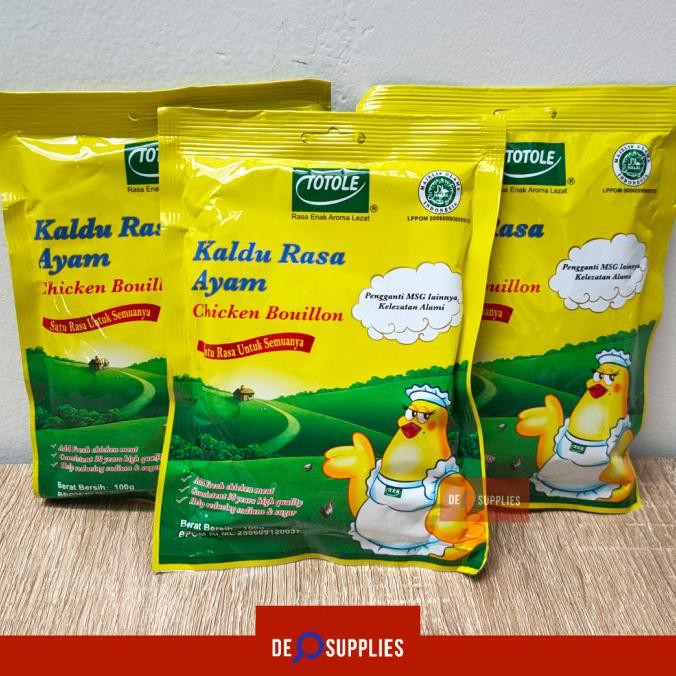 

Totole Kaldu Rasa Ayam 100gr - Penyedap rasa Lezat Alami Non Msg