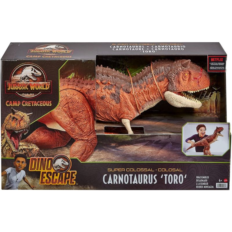 Action figure Jurassic world super colossal carnotaurus toro original mattel