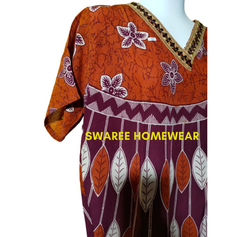 Daster Batik Murah Baju Batik Wanita Rayon Lengan Pendek Bisa Pilih Warna