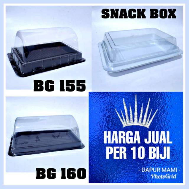 DAPURMAMI 10 Biji Mika BG 155 BG 160 Snack box kue bolu gulung cake roll brownis brownies tart