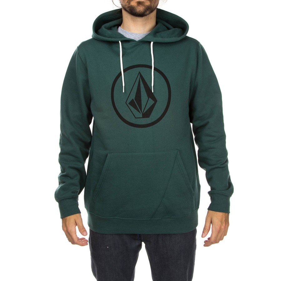 Jaket Hoodie VOLCOM warna Hijau Botol for Unisex Hoodie Hijau Botol Pria dan Wanita