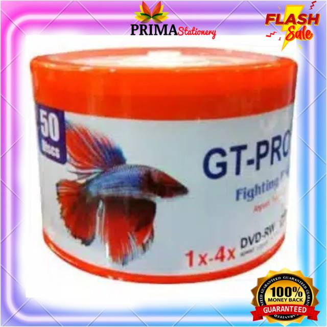 DVD-RW GT-PRO 1x-4x 4.7GB / GT-PRO Fighting Fish Speed 120min 4.7GB