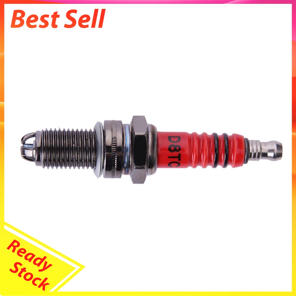 D8TC High Performance 3-Electrode Motorcycle Spark Plug for Honda Yamaha