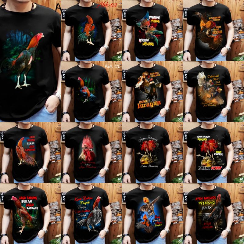 Shalch trendy _ Kaos distro Ayam BKK bangkok / Atasan pria / T-shirt