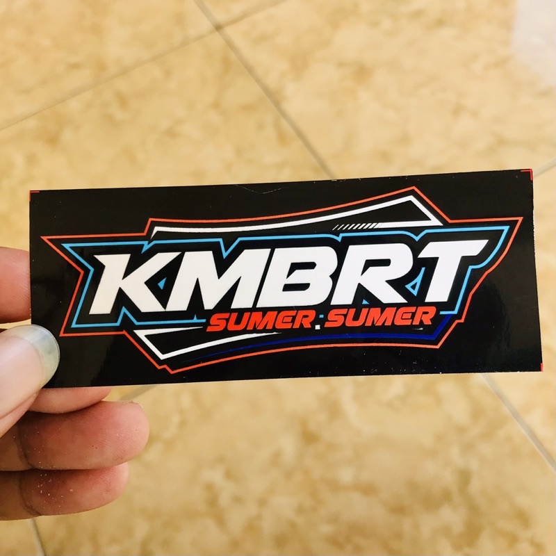 Stiker Bengkel Balap Motor Racing KMBRT Bijian Vynil Anti Air - soundbalapblitar