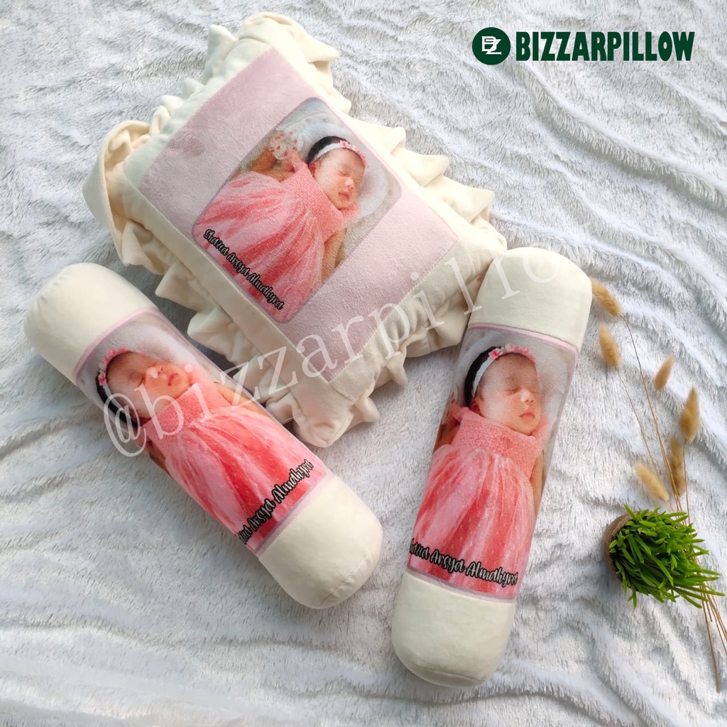 Bizzarpillow Bantal Guling Bayi / Kado Baby Newborn BZ162