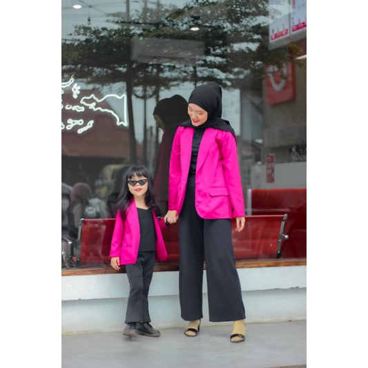 Fuschia Basic Blazer by Keenanthi