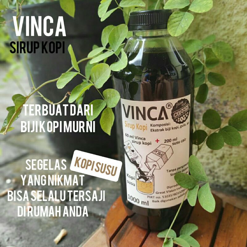 

Sirup kopi ( Coffee Syrup ) Vinca 1 Liter ( 1000 ml )