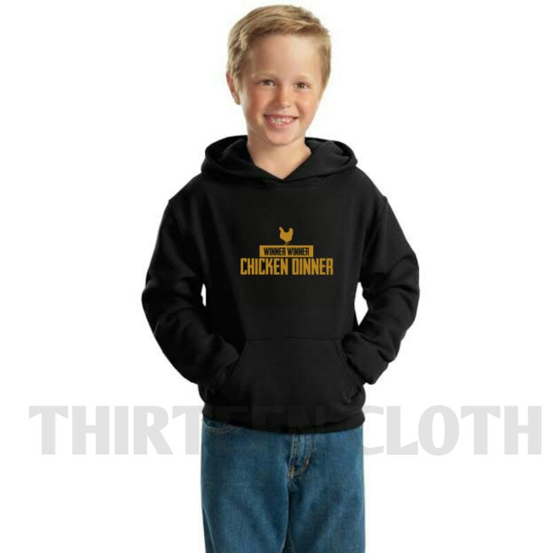 jaket hoodie anak winner winner chicken dinner - tc