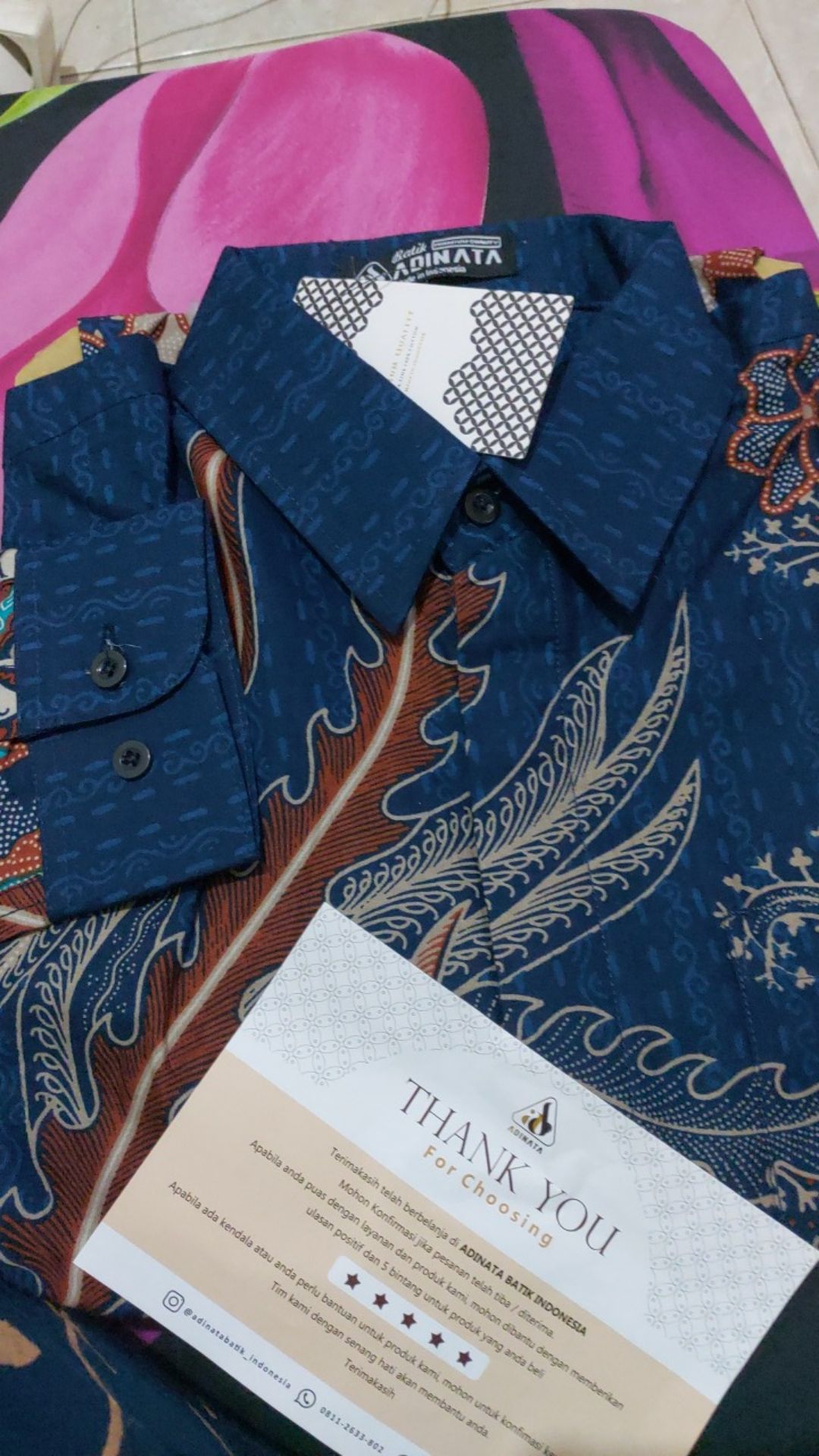 Kemeja Panjang Adinata Batik Adam