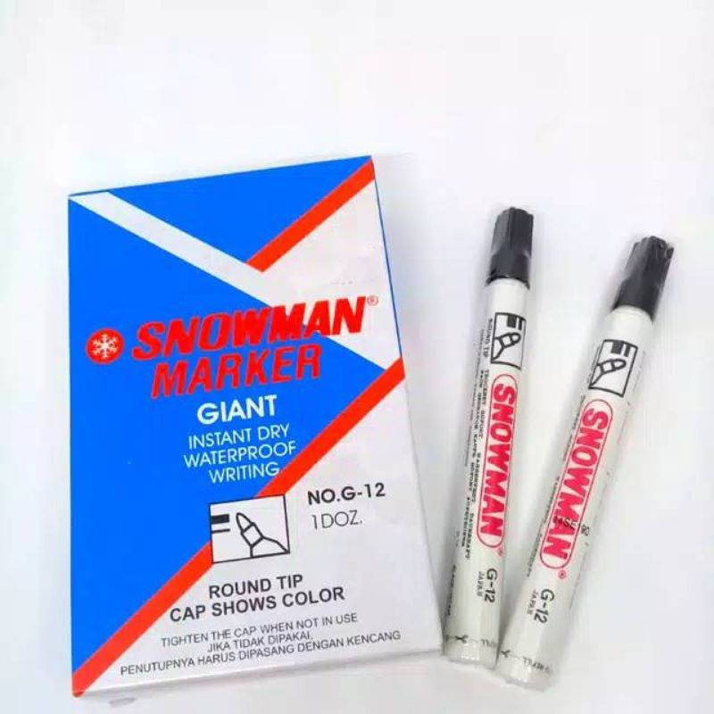 

spidol permanen snowman/ spidol boardmarker snowman