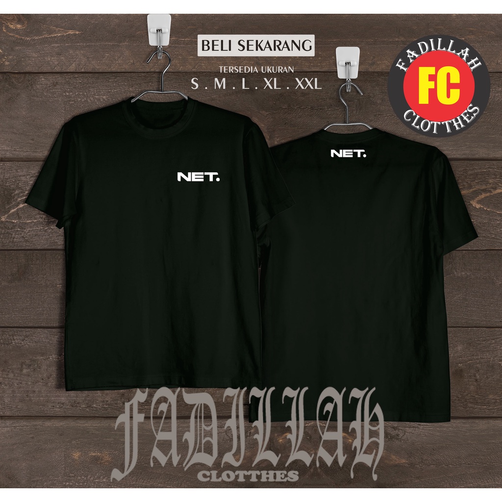 Kaos Baju NET TV Logo Kaos Perusahaan TV