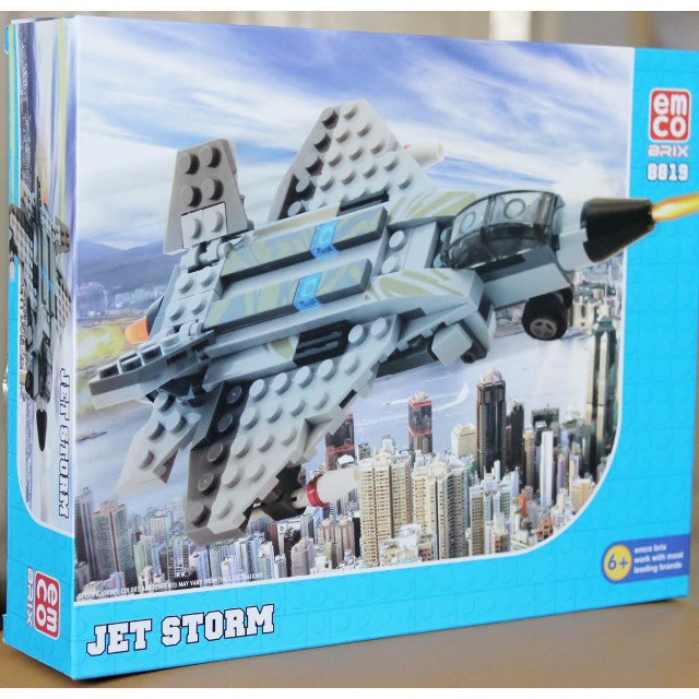EMCO Brix lego Pesawat Tempur Jet Storm seri 8819