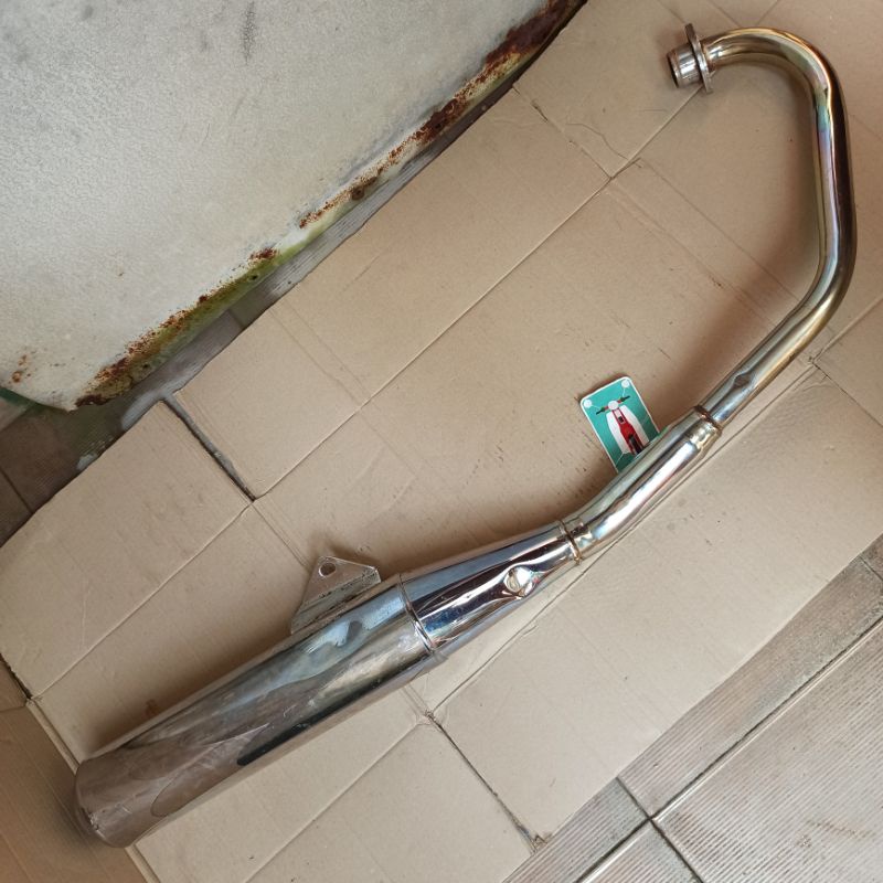 knalpot Honda Mega pro lama aplikasi Tiger 2000 ori original second bekas copotan