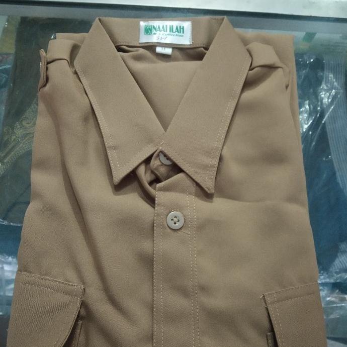 BAJU PRAMUKA PENDEK LARICCI SIZE JUMBO 11 12