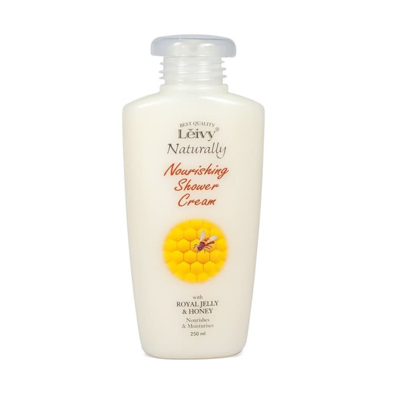 [HALAL] Leivy Naturally Moisturising Shower Cream 250ml - ROYAL JELLY &amp; HONEY Sabun Cair