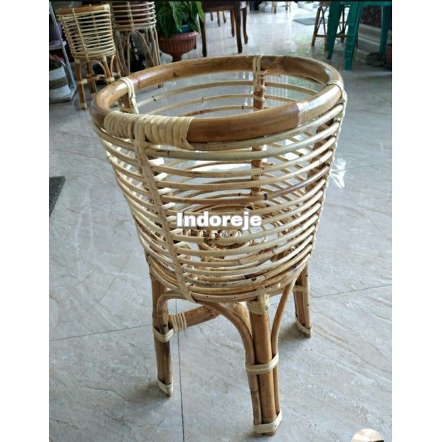 Standing Bunga Rotan Standing Pot Rotan