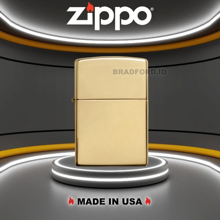 Zippo USA Armor High Polish Brass 169 Original Garansi Resmi