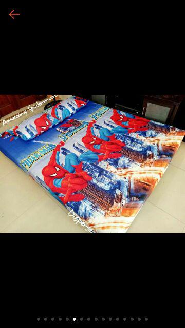 Sprei Home Made Klaten Spiderman, Batman No 1,2&3 Murah Dan Berkualitas/sprei Batman 120 160 180