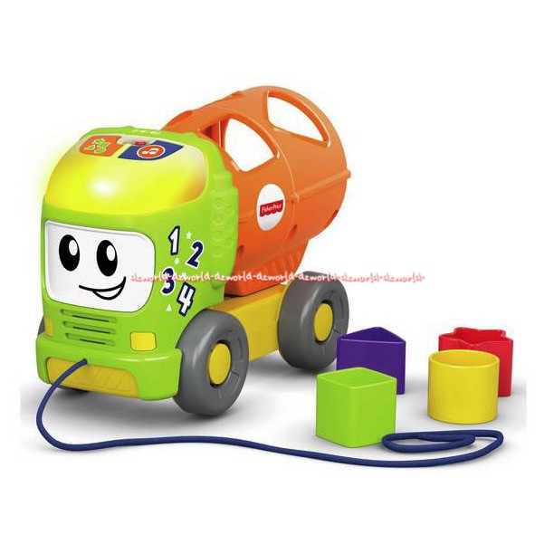 Fisher Price Sort &amp; Spill Learning Truck Mainan Truk Masukan Balok Ke Truk