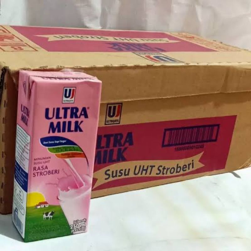 

susu ultra Milk 250 ml 1CARTOON 24 PCS Harga Grosir