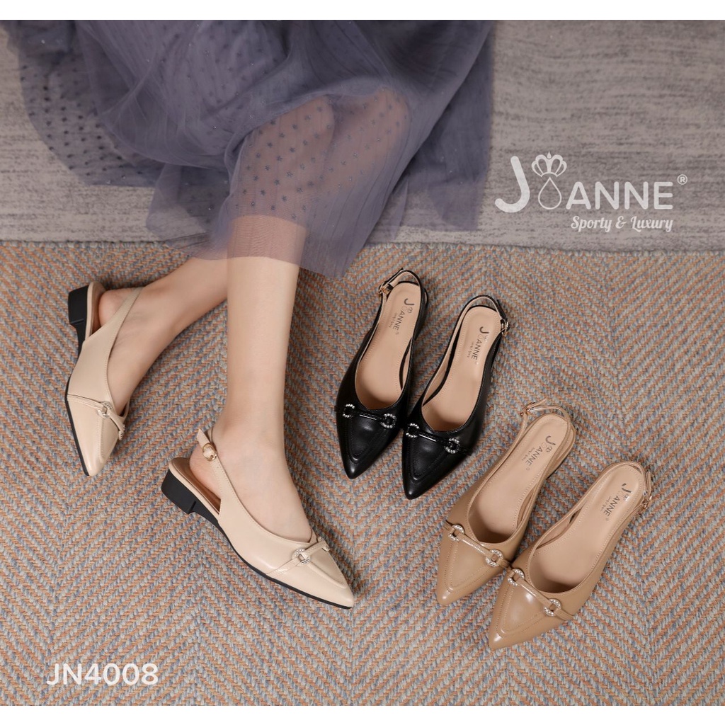 JOANNE Slingback Low Heels Shoes #JN4008 ORIGINAL