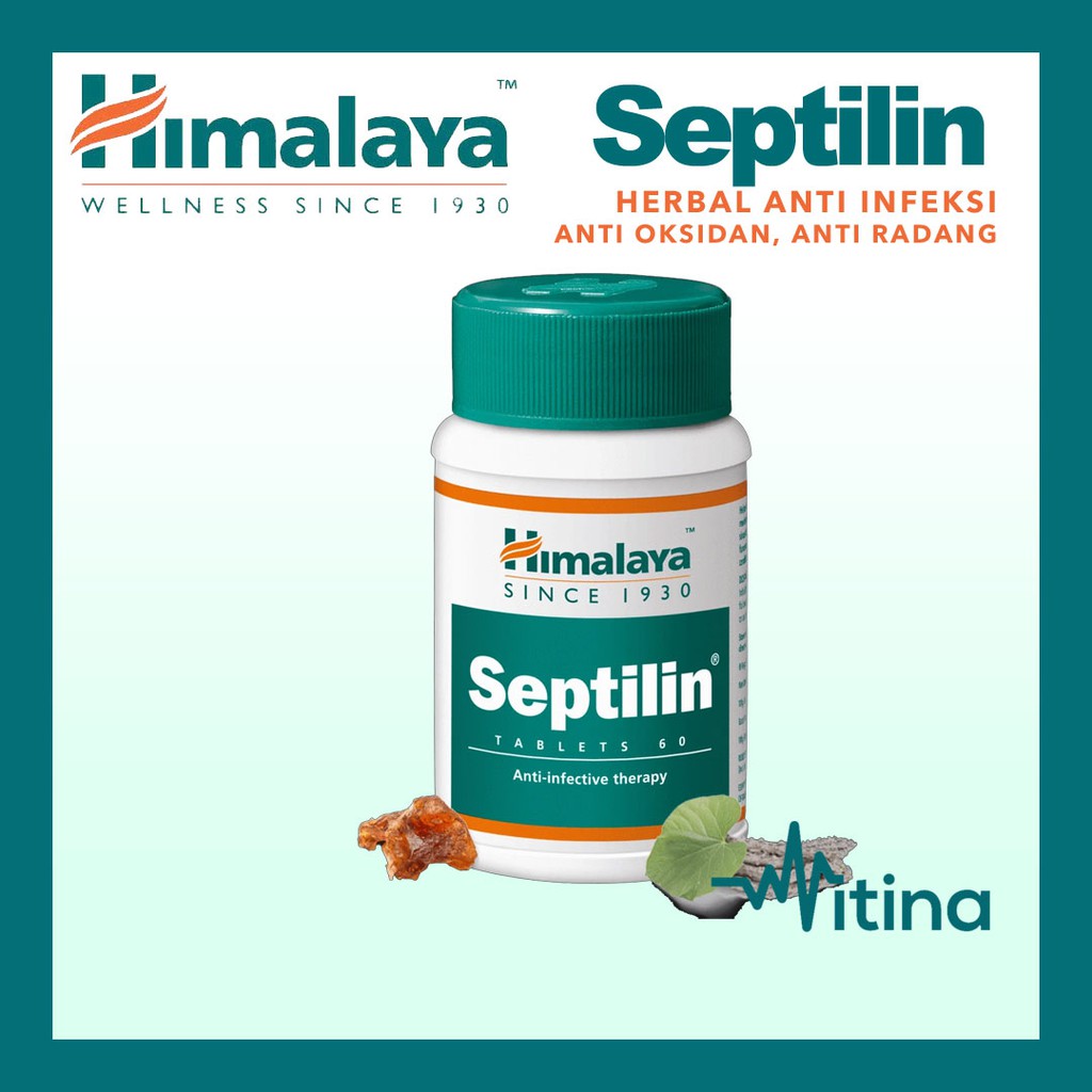 HIMALAYA SEPTILIN 60TAB HERBAL KEKEBALAN TUBUH ANTI INFEKSI OKSIDAN RADANG MIKROBA AMANDEL
