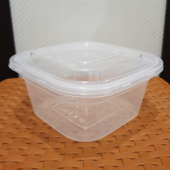 kotak makan plastik 750 ml SQ / Thinwall container 750 ml SQ / isi 25