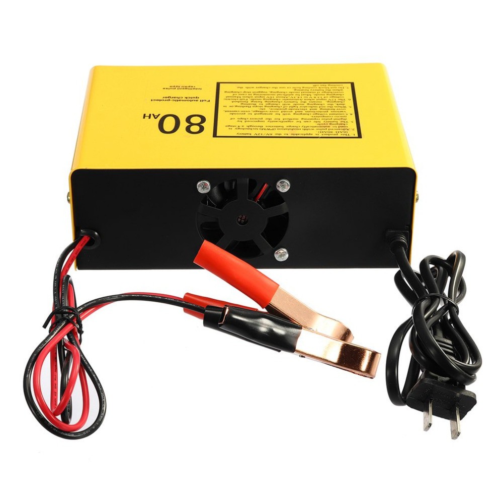 UrbanRoad Charger Aki Mobil Motor Lead Acid 140W 6V/12V 80AH - XW-10 - Yellow