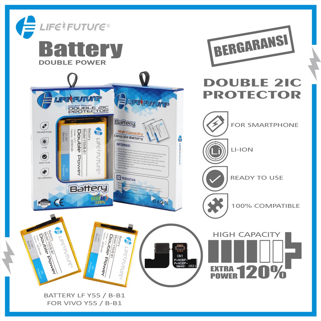 Battery / Baterai Vivo Y55 / Baterai Vivo B-B1 Life Future / Baterai Y55
