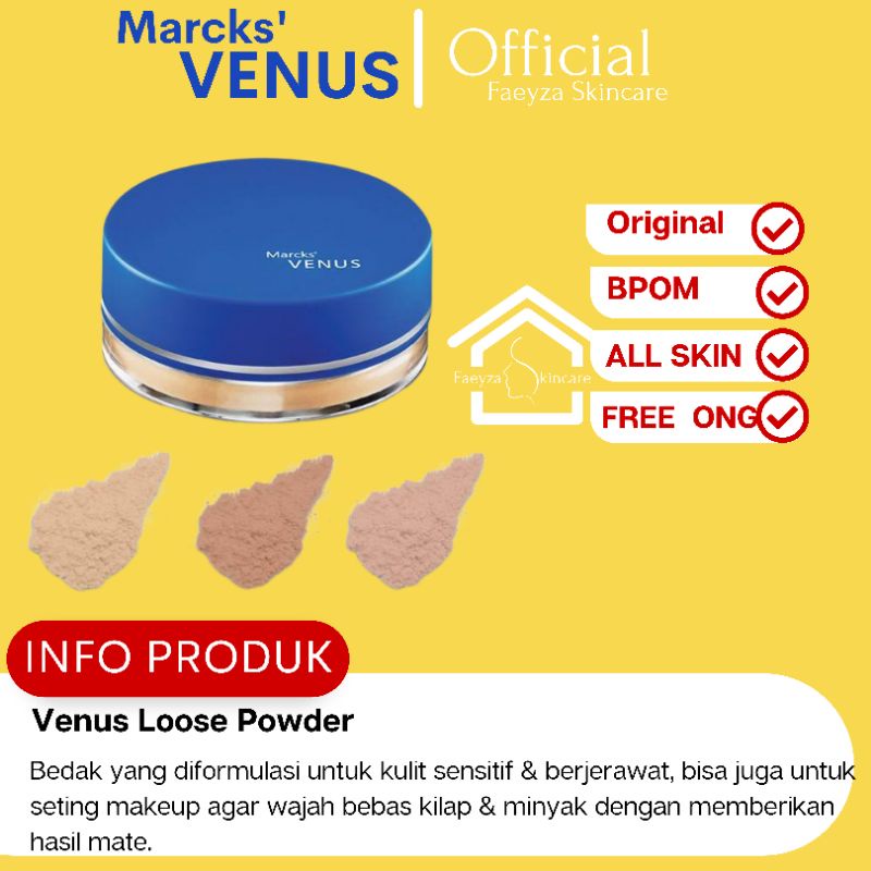 [ Ready ] Marcks Venus Loose Powder / Bedak tabur venus