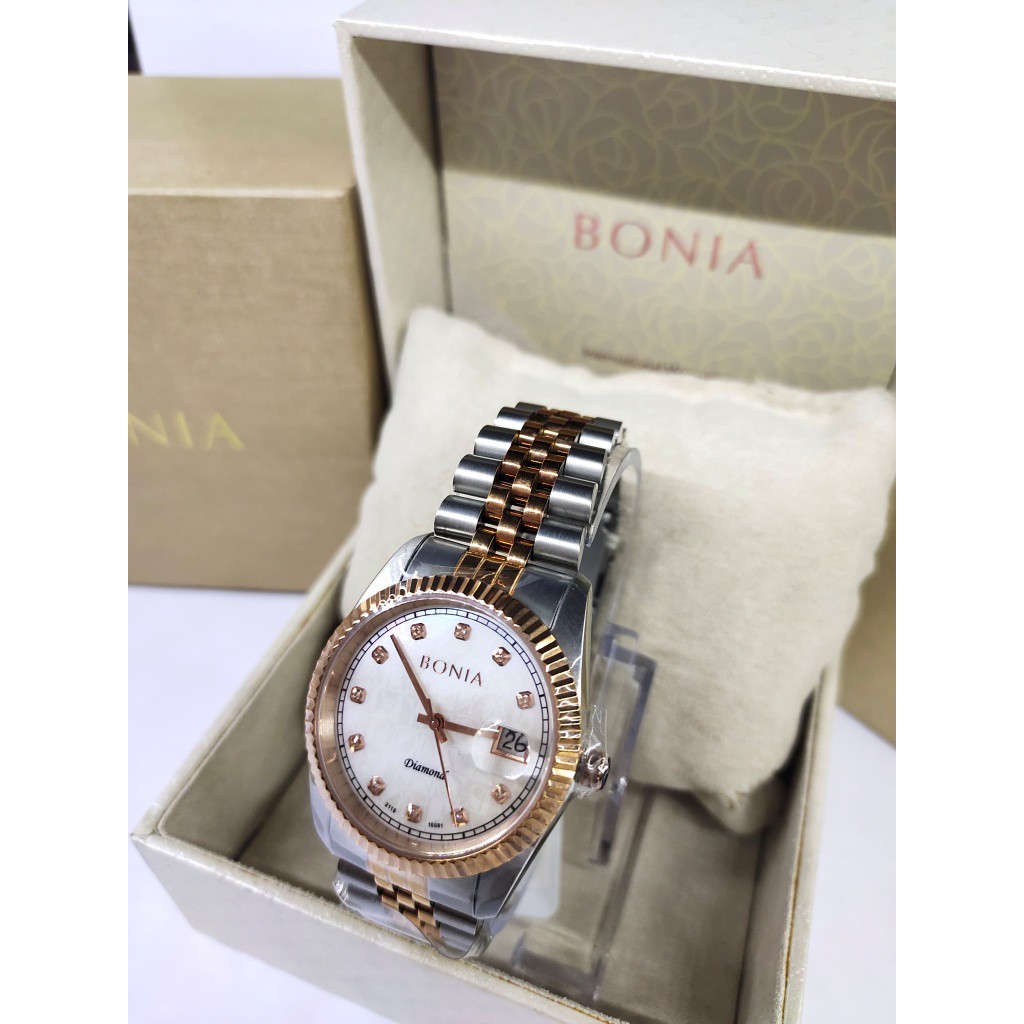 Jam Tangan Wanita / Pria Bonia BNB 10081 Diamond