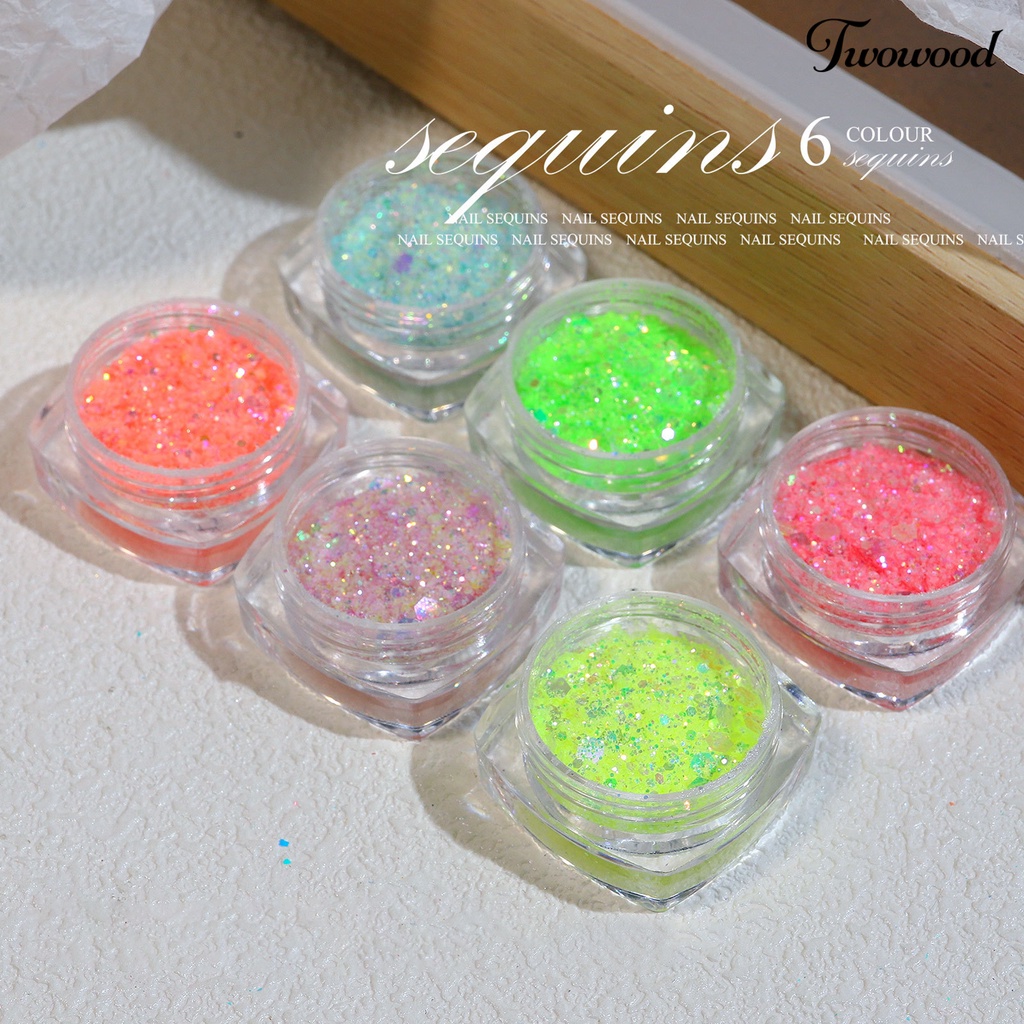 Bubuk Glitter Sequins Untuk Dekorasi Nail Art