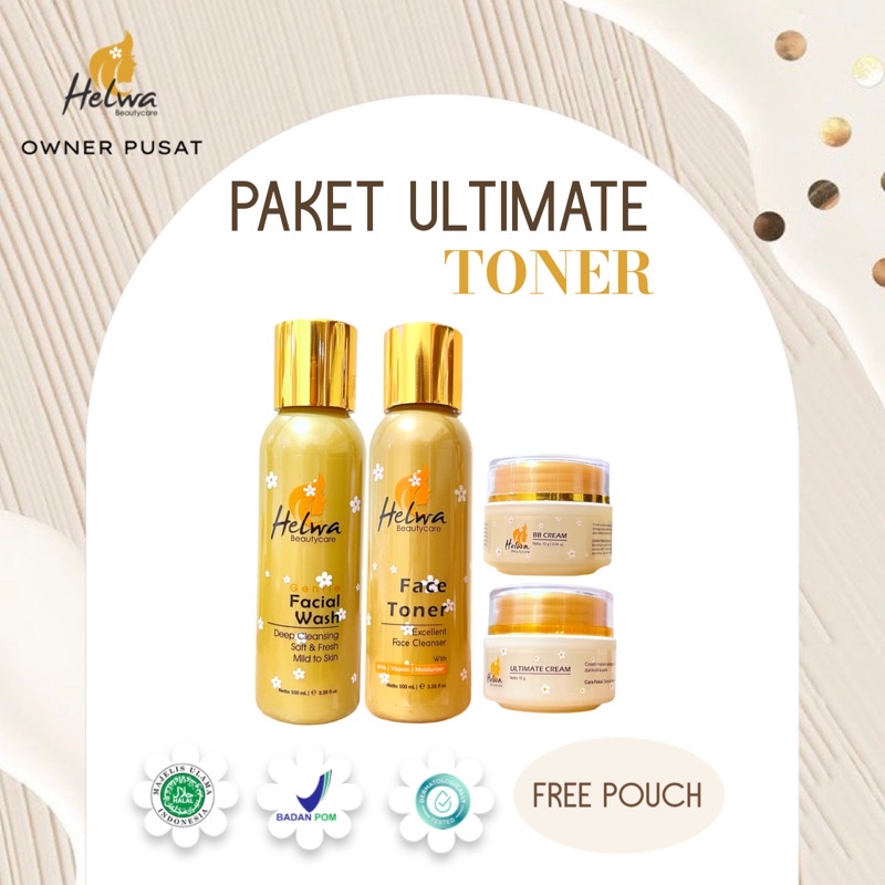 Paket ULTIMATE TONER Helwa beautycare (WAJIB KONSUL) FREE TAS POUCH