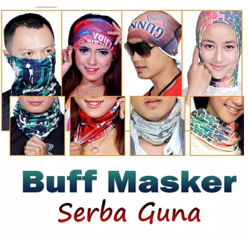 Buff Kupluk Masker Penutup Kepala Baff Bandana Multifungsi / Masker Buff Bandana Masker Mulut Masker Pengendara Anti Debu / Buff Masker Mulut Bandana Multifungsi Penutup Muka Motor Import Buff Motor Penutup Mulut Multifungsi