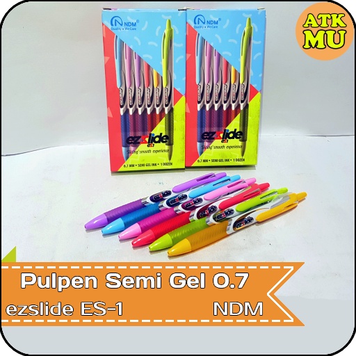 

Pulpen Semi Gel 0.7 ezslide Soft Color ES-1 NDM