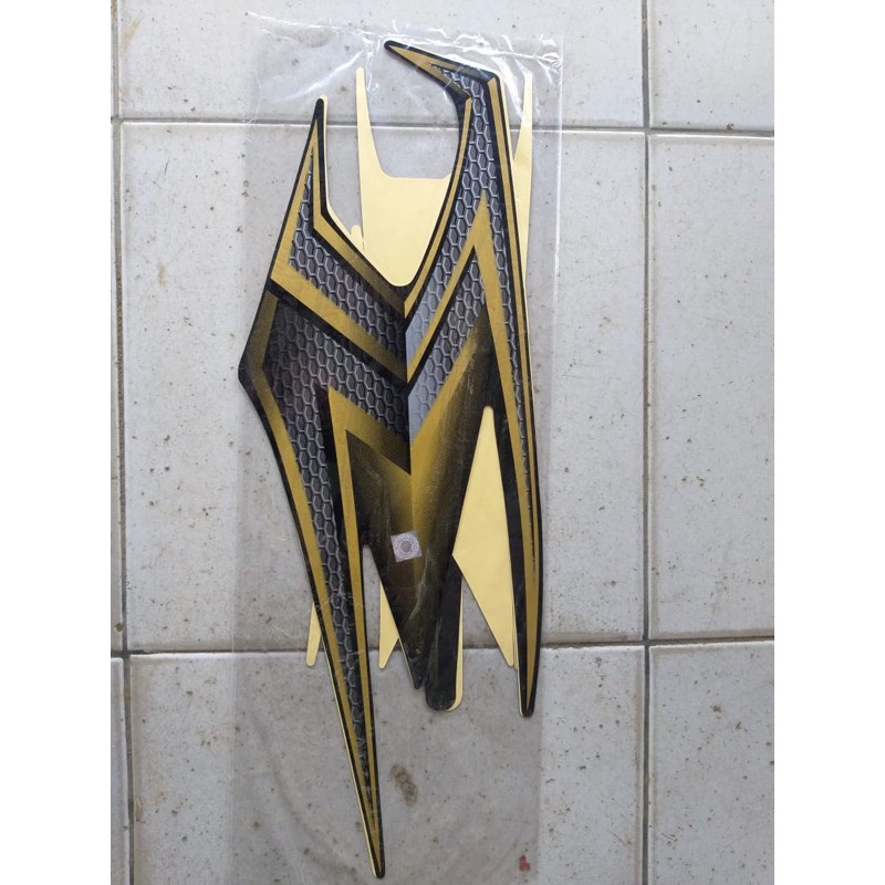 Stiker striping Rx King 2004 hitam gold