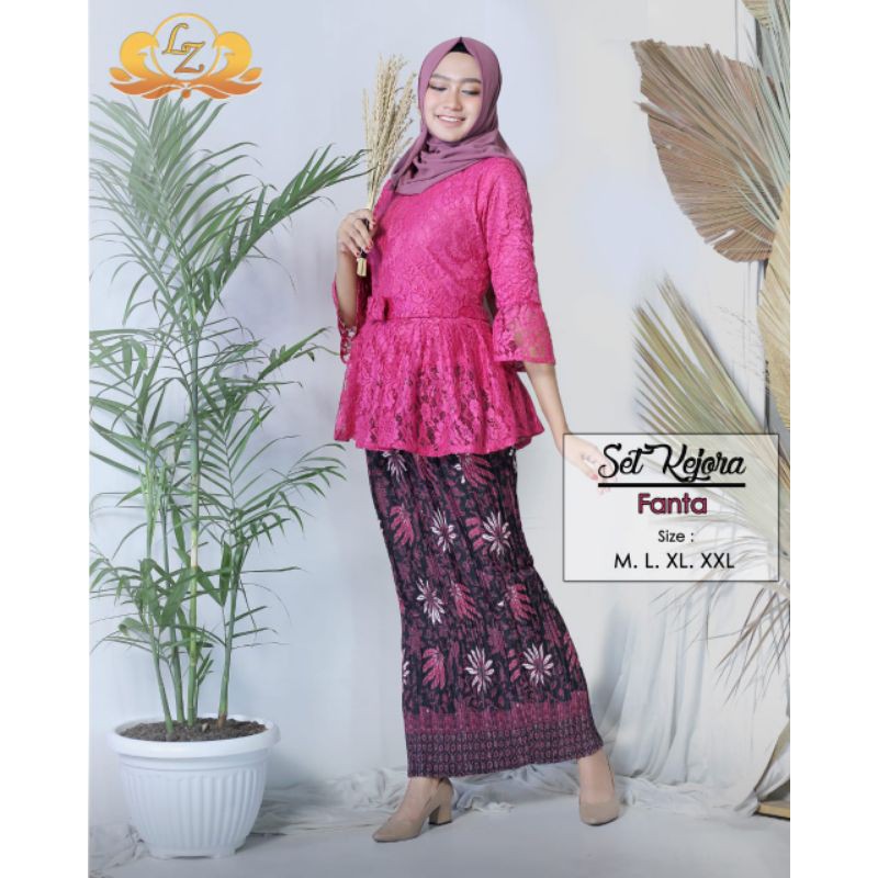 SETELAN KEBAYA MODERN BRUKAT KEJORA / KEBAYA BRUKAT WISUDA / KEBAYA PESTA