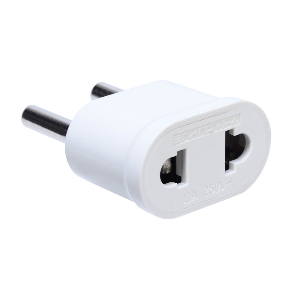 QUINTON White Socket Travel Adapter Conversion plugs Adaptor Portable Mini US To EU Charger Power Plug Converter/Multicolor