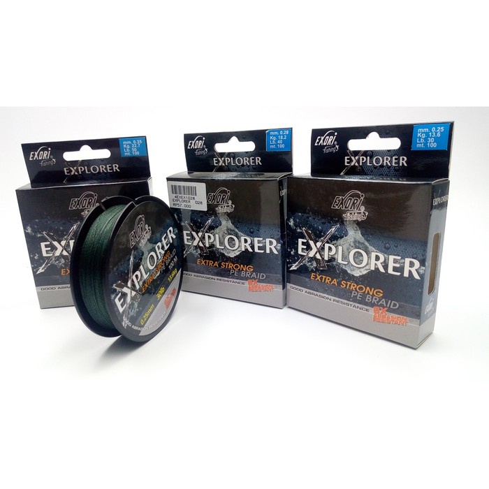 Fishing Line Senar Pancing Benang PE EXORI EXPLORER 0.25 - 0.40mm