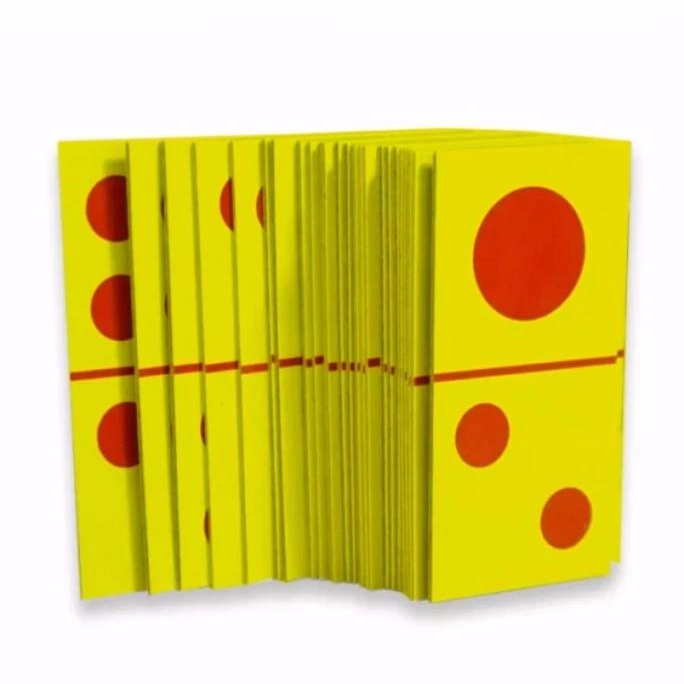 Permainan Kartu Domino cap Gunting Rumput / Mainan Domino Kuning Putih Merah - Random
