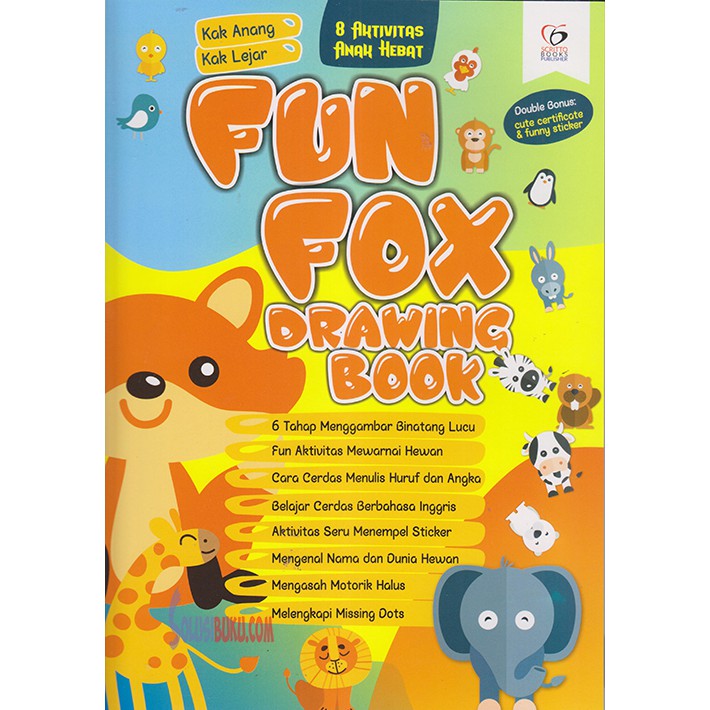 

FUN FOX DRAWING BOOK: 8 AKTIVITAS ANAK HEBAT