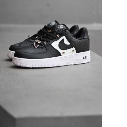 GratisOngkir|[LR 014]|Nike Air Force 1 Snap Button Black