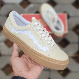 old skool vans cream